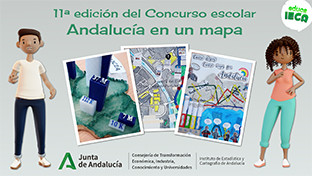 Andalucia en un mapa