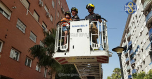 Bomberos policia