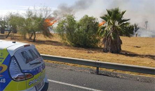 Fuego acceso aeropuerto