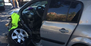 Mujerherida accidente