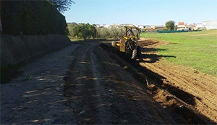 Obras olivares camino