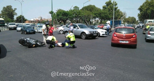 Motorista herido