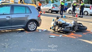 Accidente policia