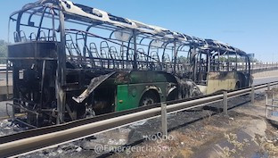 Incendio autobus