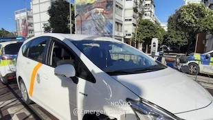 Taxi detenido