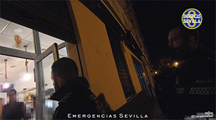 Policu00eda sevilla cierre local