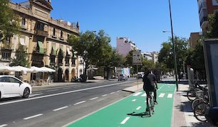 Carril bici ronda historica