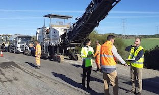 Obras carretera gerena