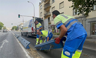 Retirada medianas tussam