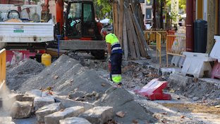 Obras calle adriano