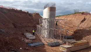 Obras ramal metro