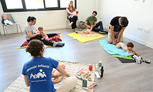 Taller masaje infantil tomares