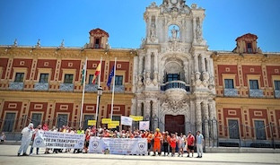 Protesta tecnico emergencias sanitaria