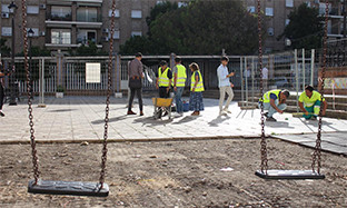 Obras plaza aufitorio San Juan