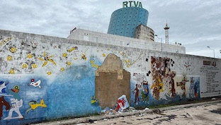 Desprendimiento muro expo