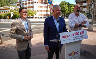 Alcalde sanz asfaltado calles
