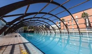 Cubierta piscina entreflores