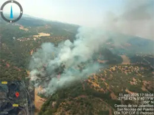 Incendio san nicolas