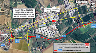 Cortes autovu00eda A 66